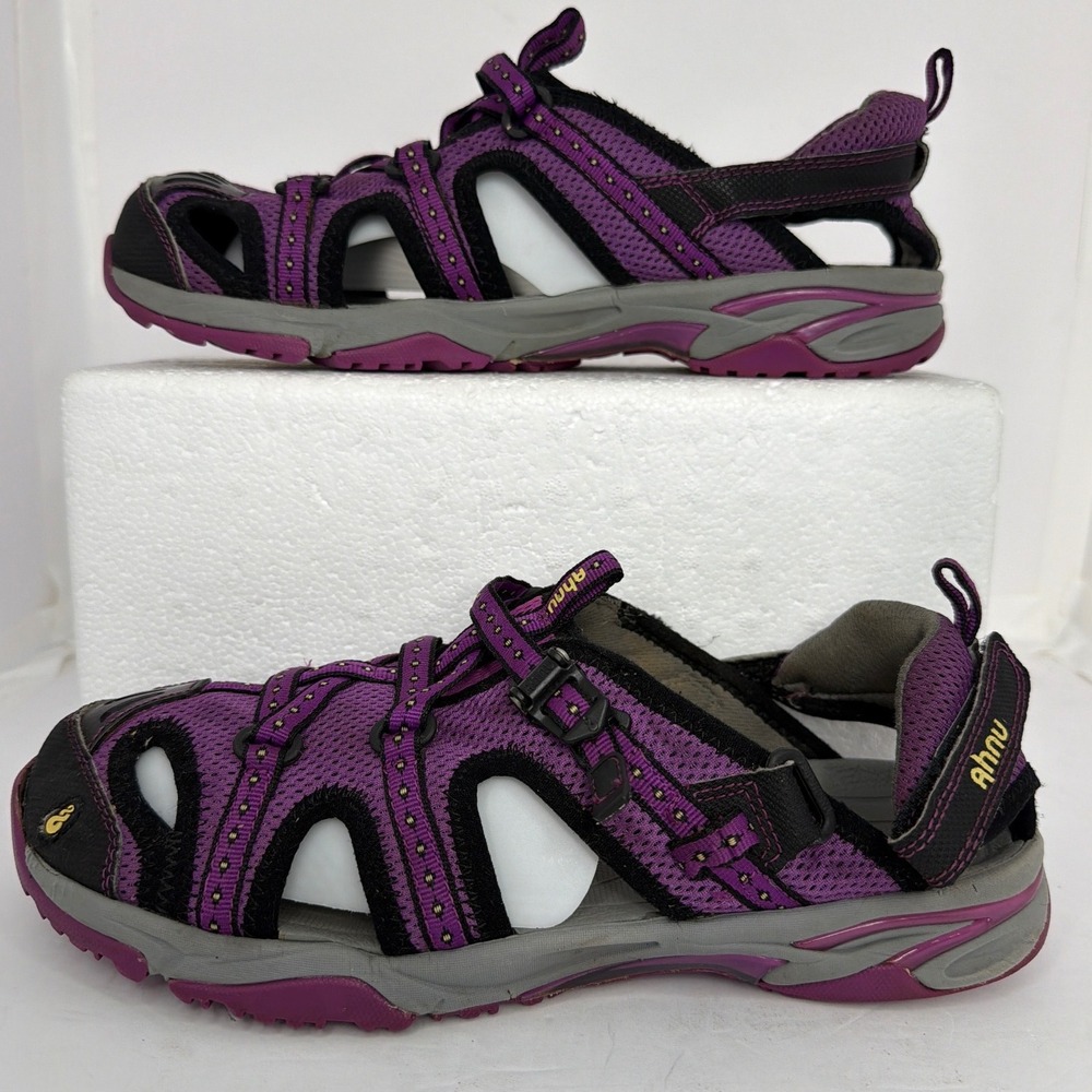 Ahnu Tilden Purple Black Hiking Water Sandals Womens 8.5 AF2539DAHL F8015G
